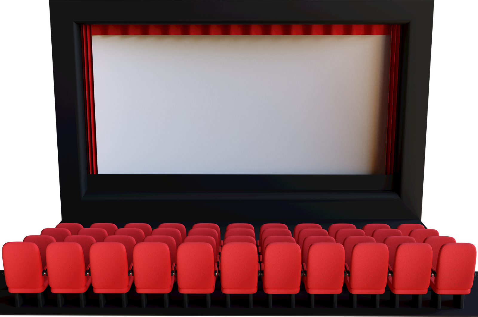 cinema mockup 3d Illustration